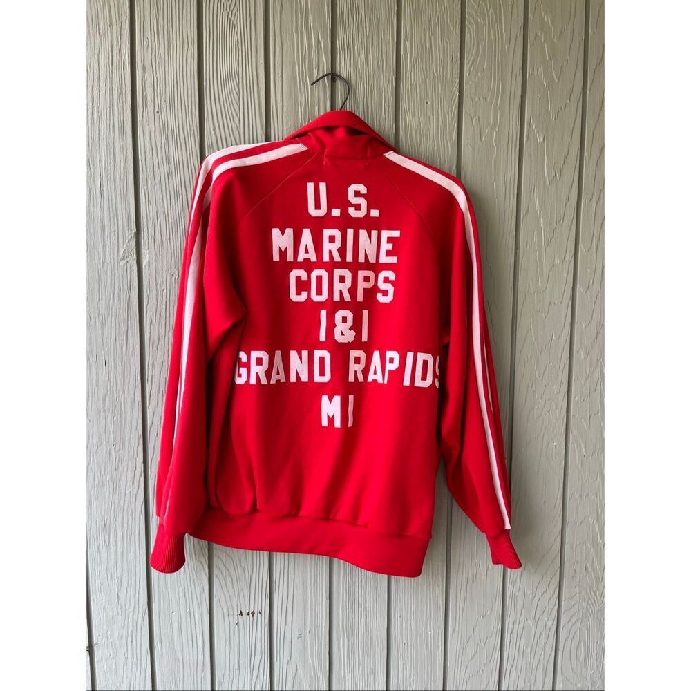 VTG 70s US Marine Corps Track Jacket MI Jog-Joy Full Zip M